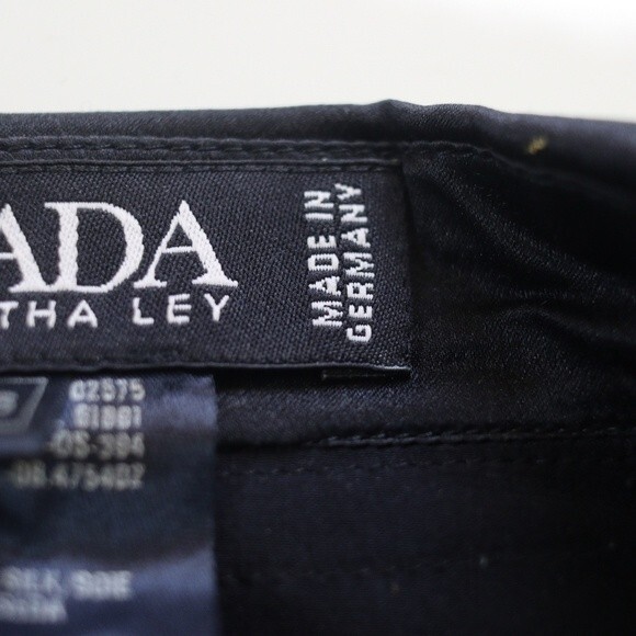 Escada vintage Black Silk Ruffle Button Down Blouse 100% Silk Germany 36 - Picture 12 of 16